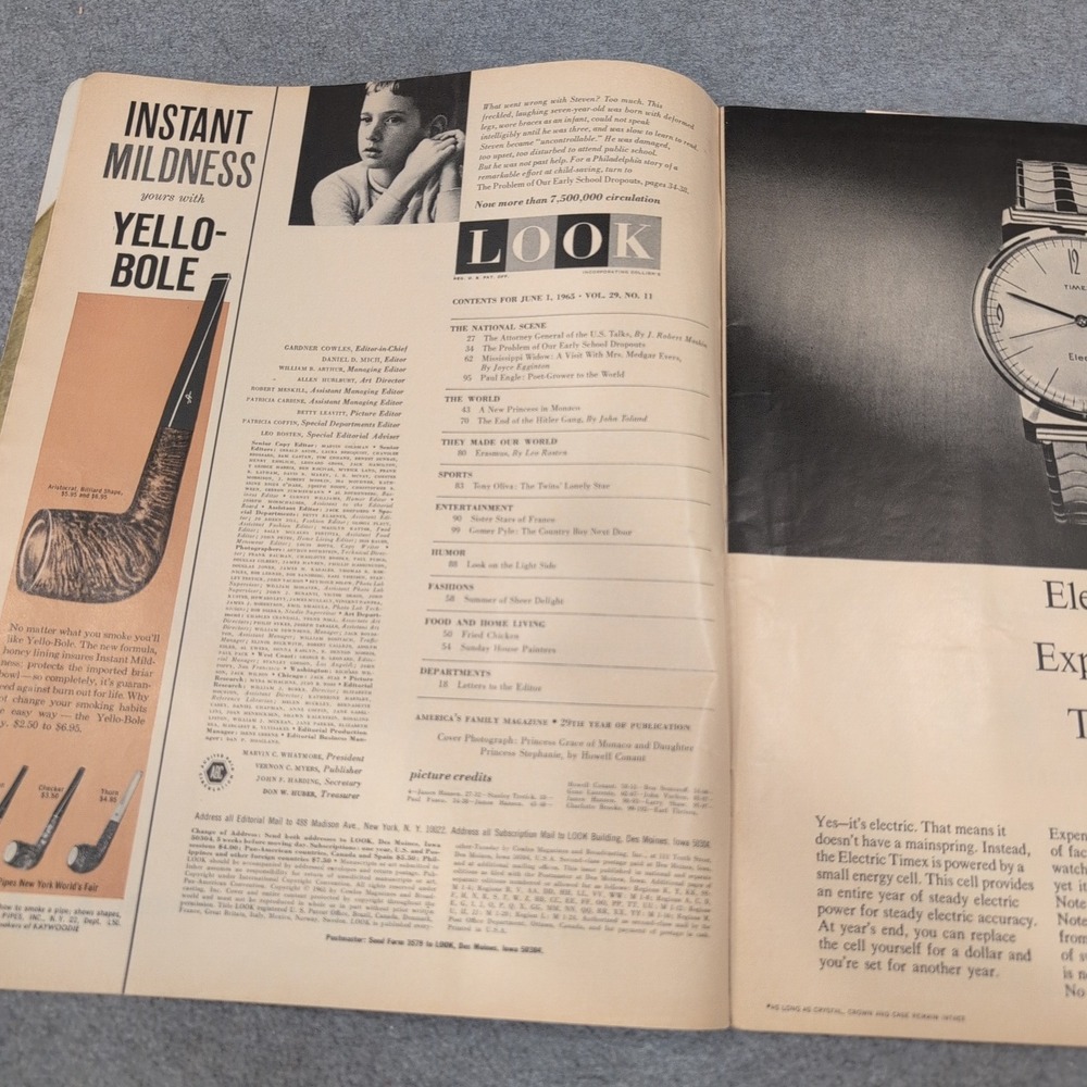 LOOK Magazine June 1 1965 Princess Grace and Princess Stephanie Cover VG- - Picture 2 of 2